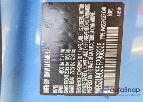 2015 BMW M4 z USA, uszkodzony, nr VIN WBS3U9C55FP968326